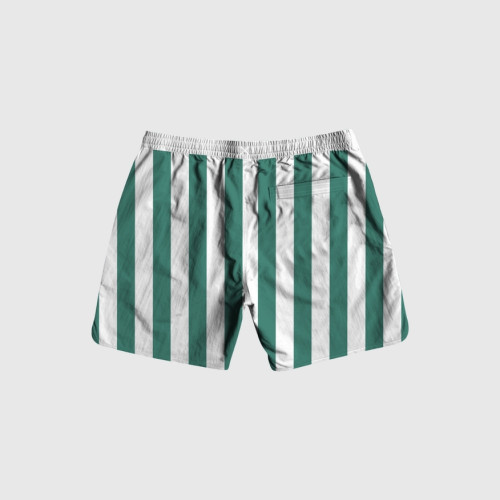SHORT DE BAÑO LIBERATO BLANCO RAYAS VERDES
