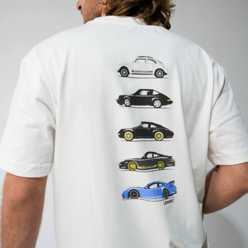 REMERA LIBERATO PREMIUM 250GSM OVERSIZE MARFIL PORSCHE COLLECTION