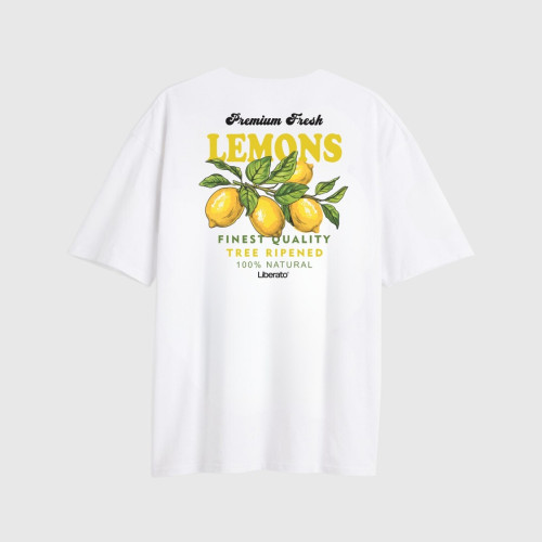 REMERA LIBERATO OVERSIZE MARFIL PREMIUM FRESH LEMON