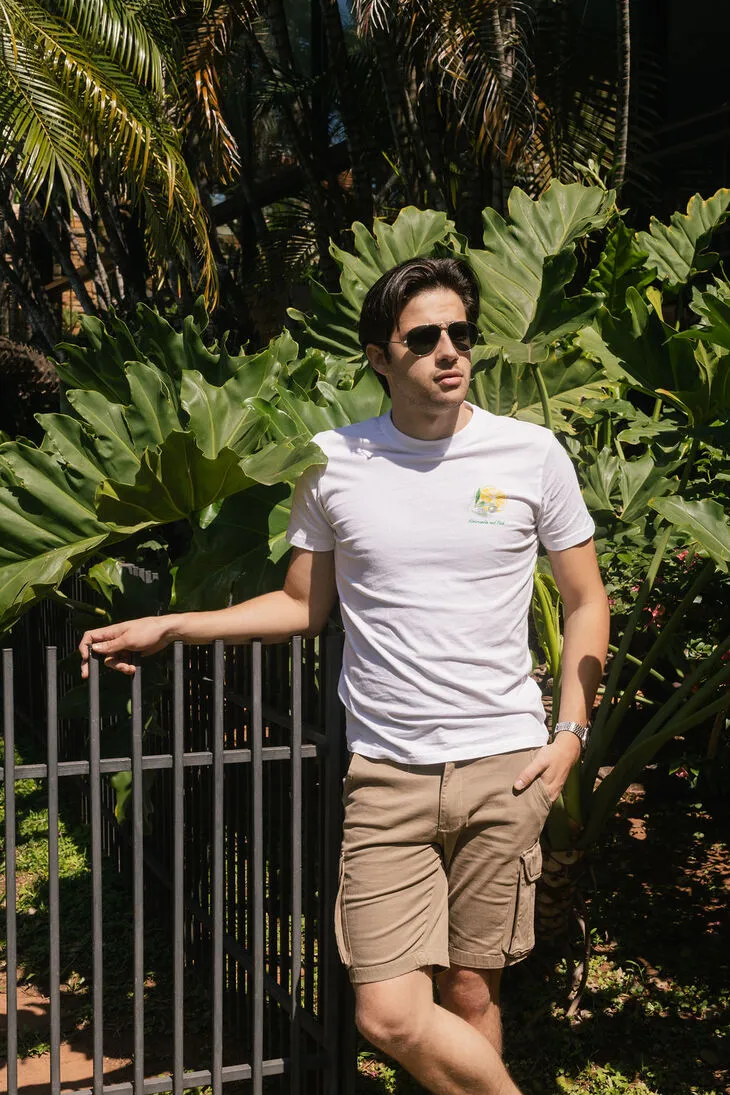 REMERA ABERCROMBIE LEMON BLANCA