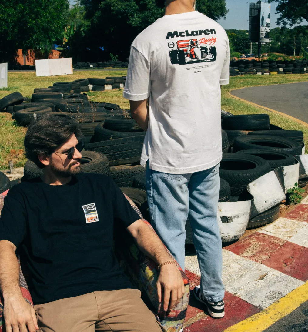 REMERA LIBERATO OVERSIZE MARFIL MCLAREN RACING