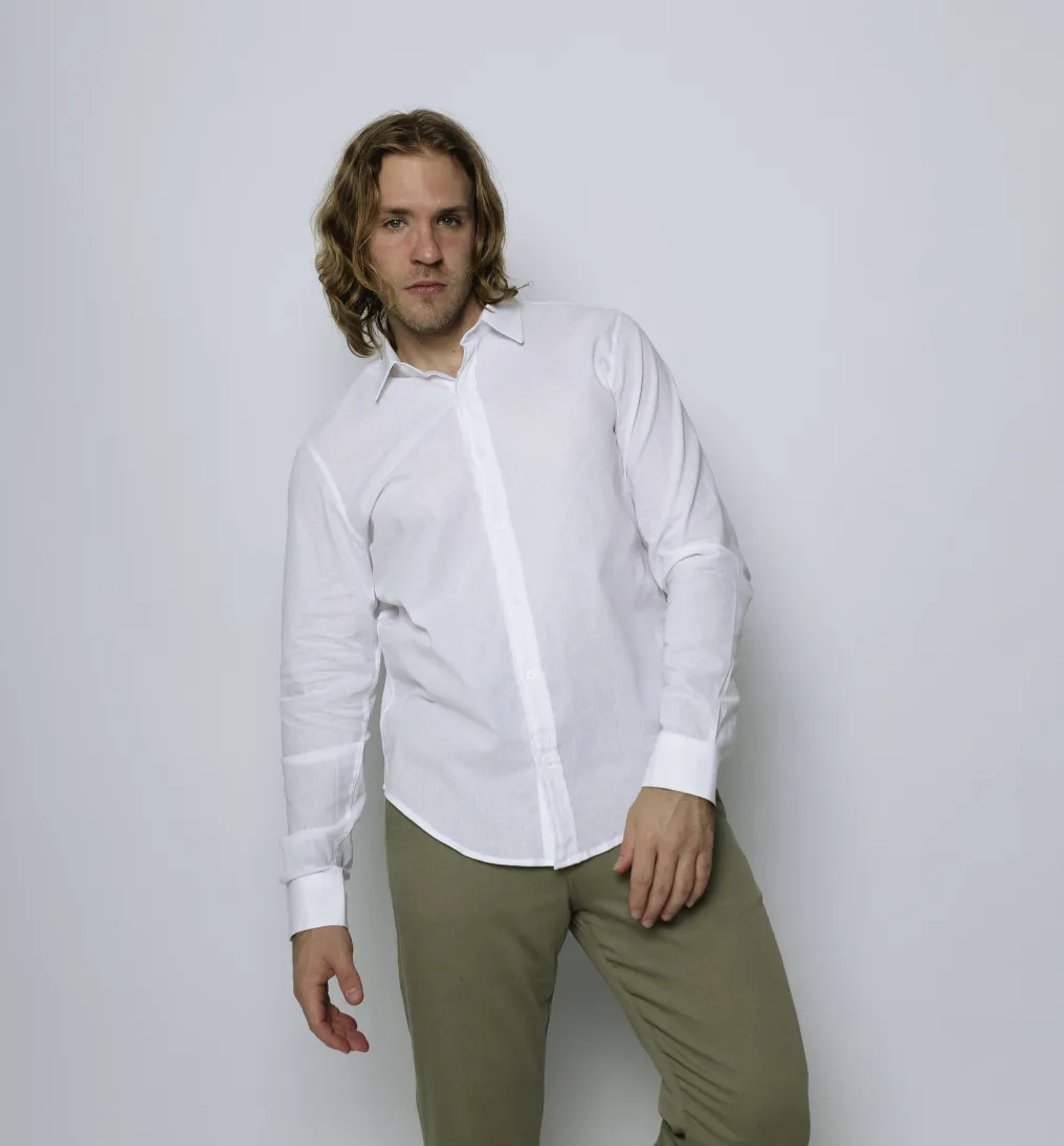 CAMISA LIBERATO MANGAS LARGAS BLANCA