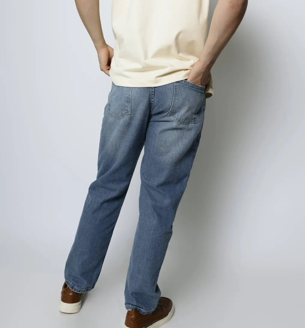 JEANS RECTO LIBERATO CELESTE