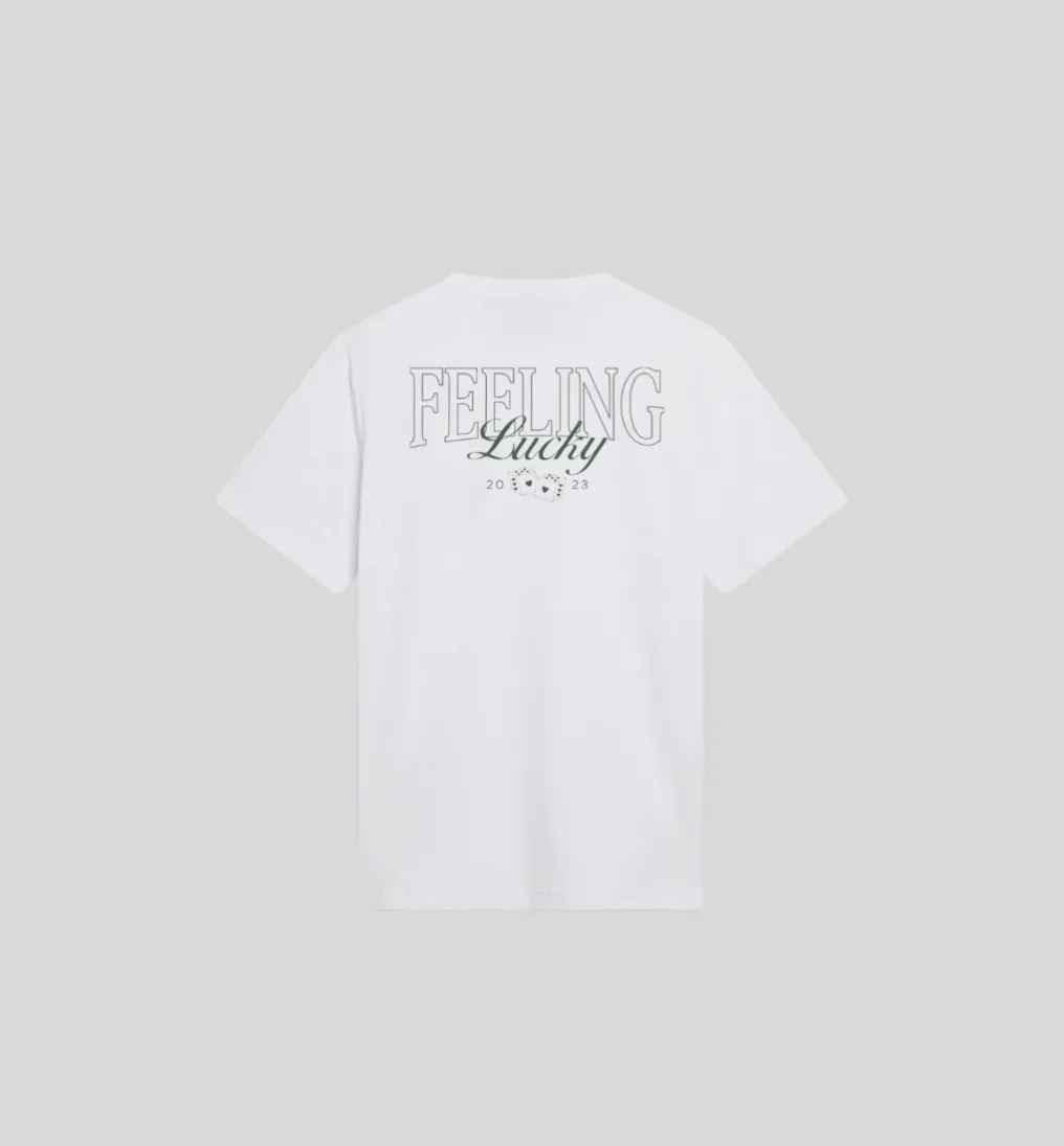 REMERA LIBERATO BASICS REGULAR FIT  MARFIL FEELING LUCKY