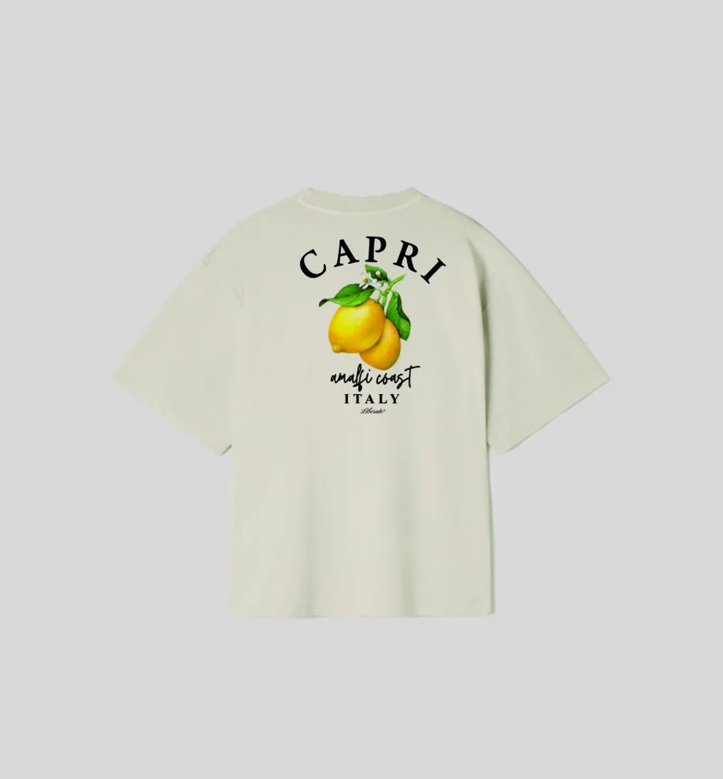 REMERA LIBERATO OVERSIZE BEIGE CAPRI