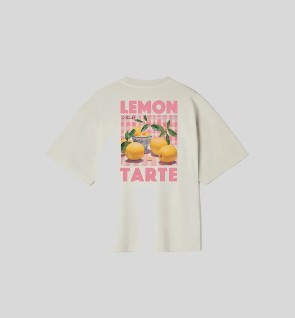 REMERA LIBERATO OVERSIZE BEIGE LEMON TARTE