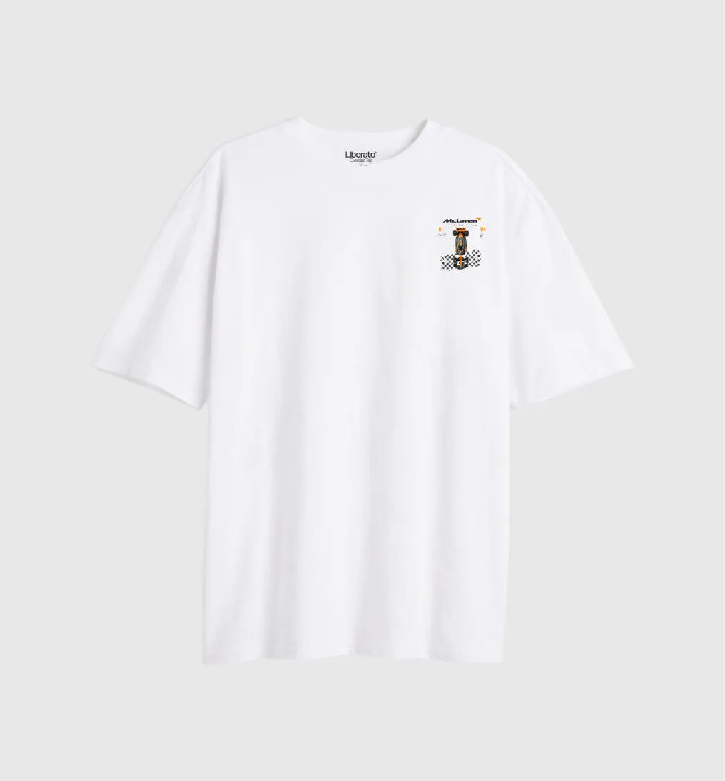 REMERA LIBERATO OVERSIZE MARFIL MCLAREN RACING