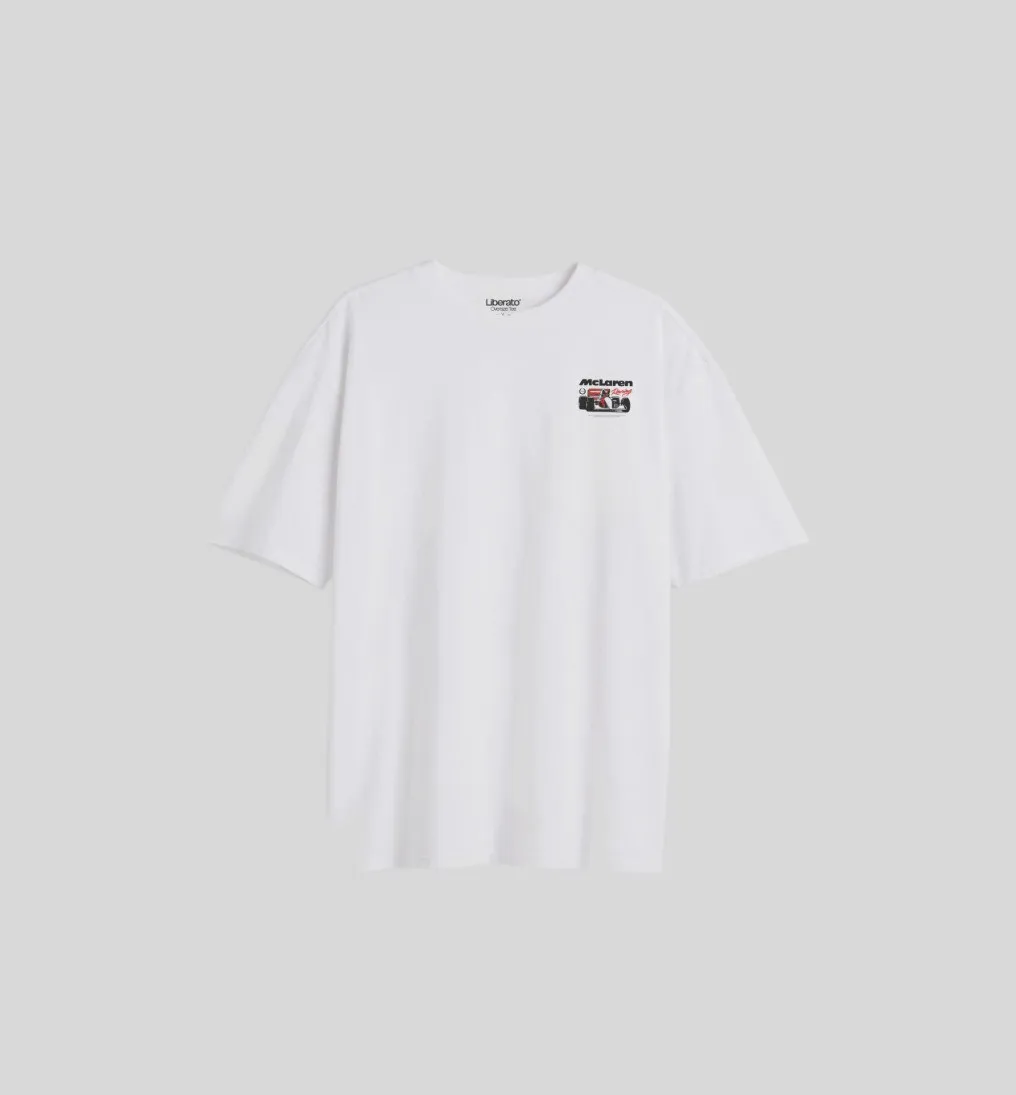 REMERA LIBERATO OVERSIZE MARFIL MCLAREN RACING
