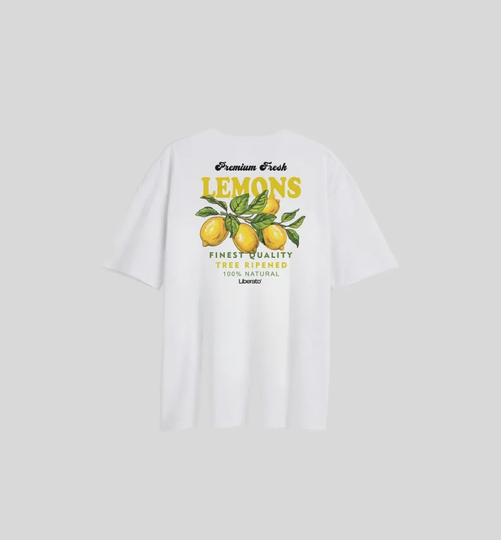 REMERA LIBERATO OVERSIZE MARFIL PREMIUM FRESH LEMON