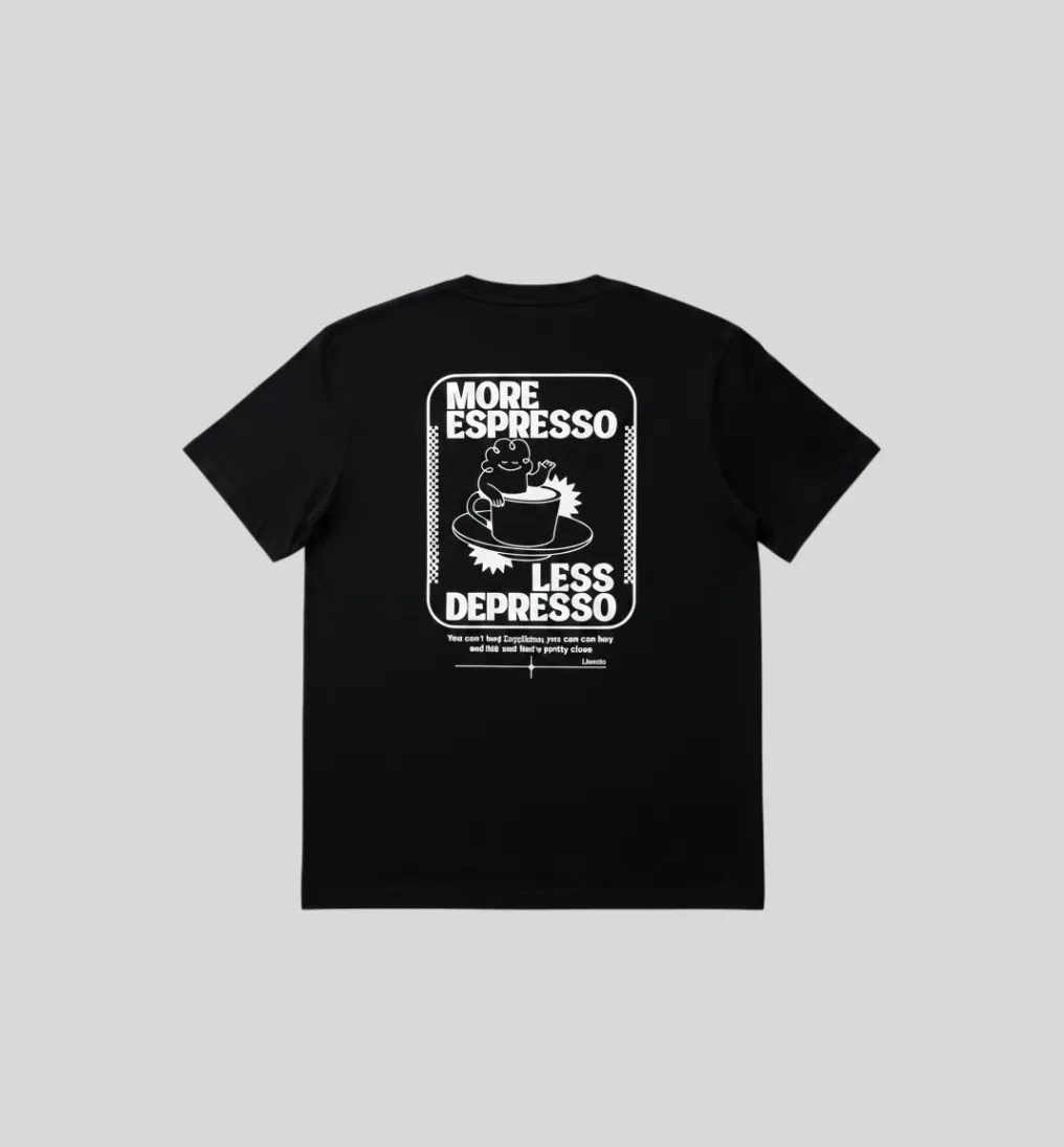 REMERA LIBERATO OVERSIZE NEGRA MORE ESPRESSO