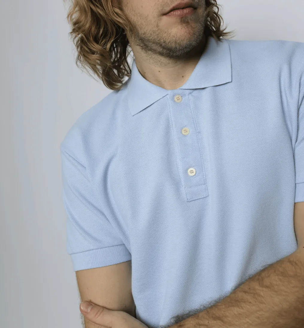 REMERA POLO LIBERATO CELESTE