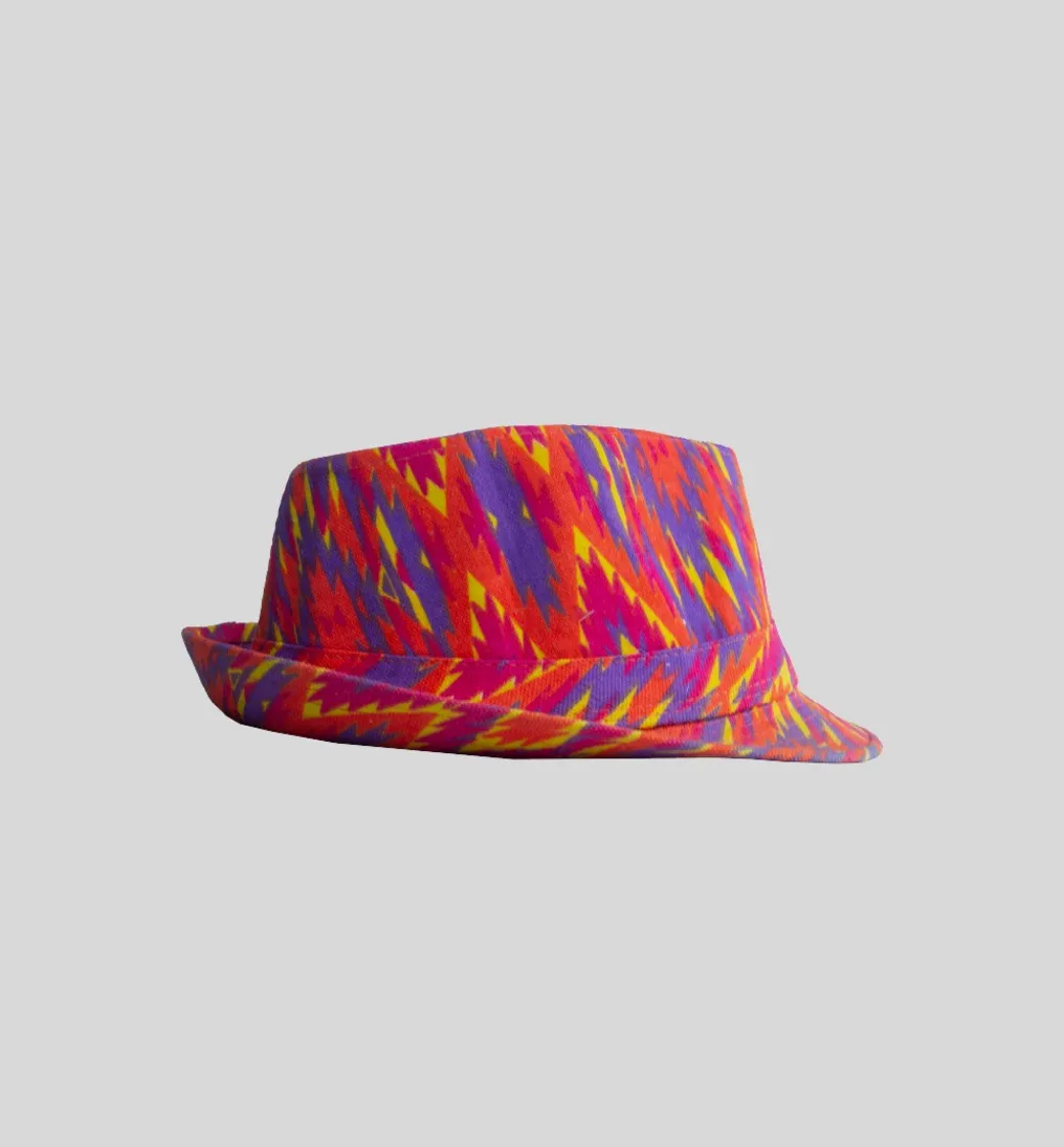 SOMBRERO LIBERATO FUCSIA CON LILA