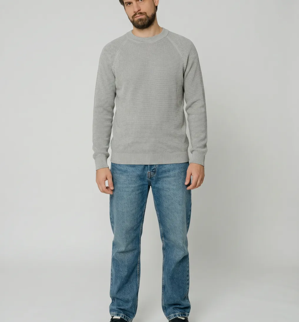 SWEATER LIBERATO CUELLO REDONDO GRIS