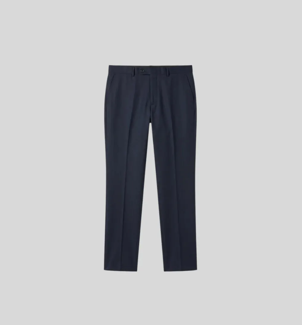 TRAJE SLIM FIT PERRY ELLIS AZUL MARINO RAYITAS
