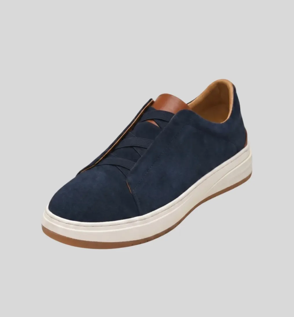 ZAPATO LIBERATO DE GAMUZA AZUL