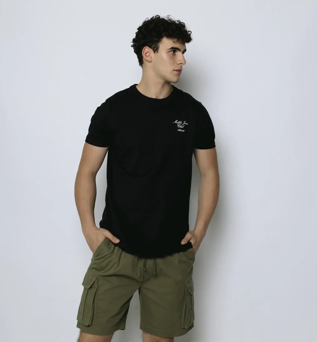 BERMUDA CARGO CON GOMA LIBERATO BASICS VERDE