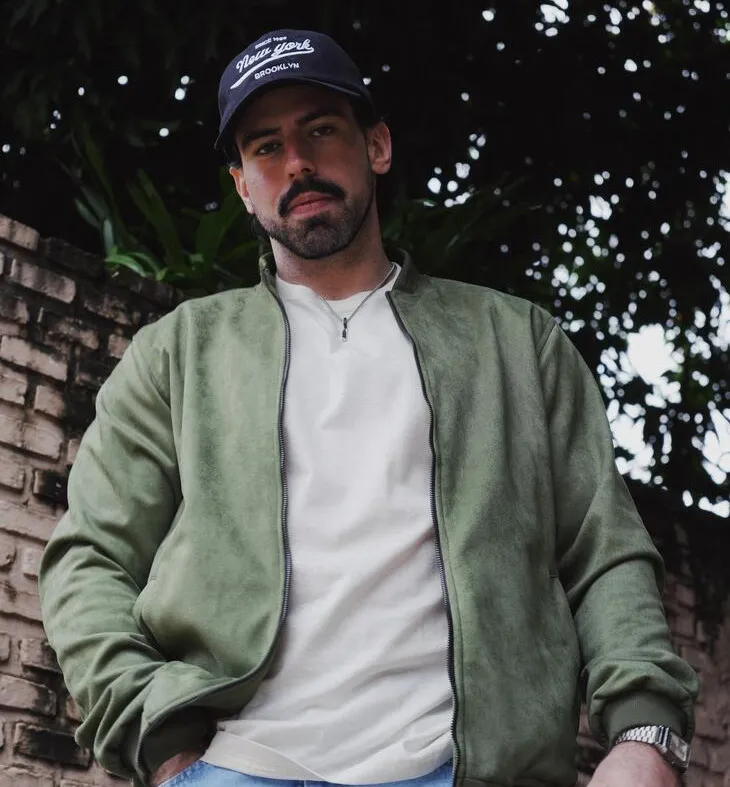 BOMBER JACKET LIBERATO BASICS GAMUZA VERDE