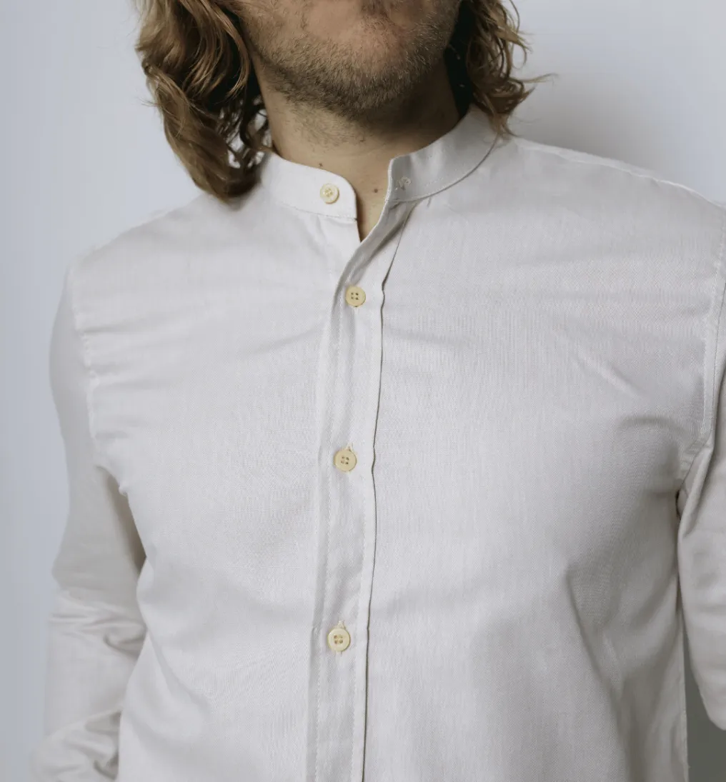 CAMISA LIBERATO BASICS MAO MANGAS LARGAS BEIGE