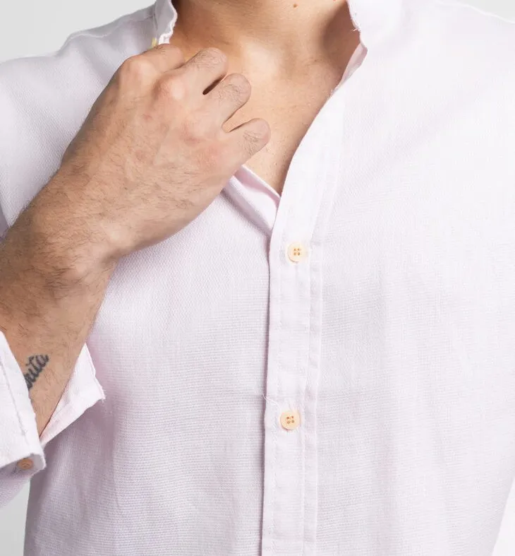 CAMISA LIBERATO BASICS MAO MANGAS LARGAS ROSADA FANTASIA