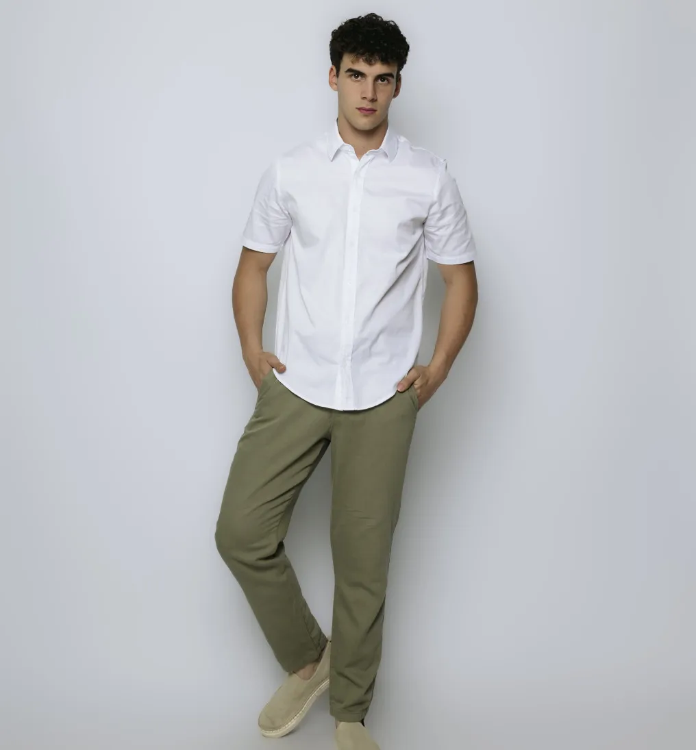 CAMISA LIBERATO MANGAS CORTAS BLANCA