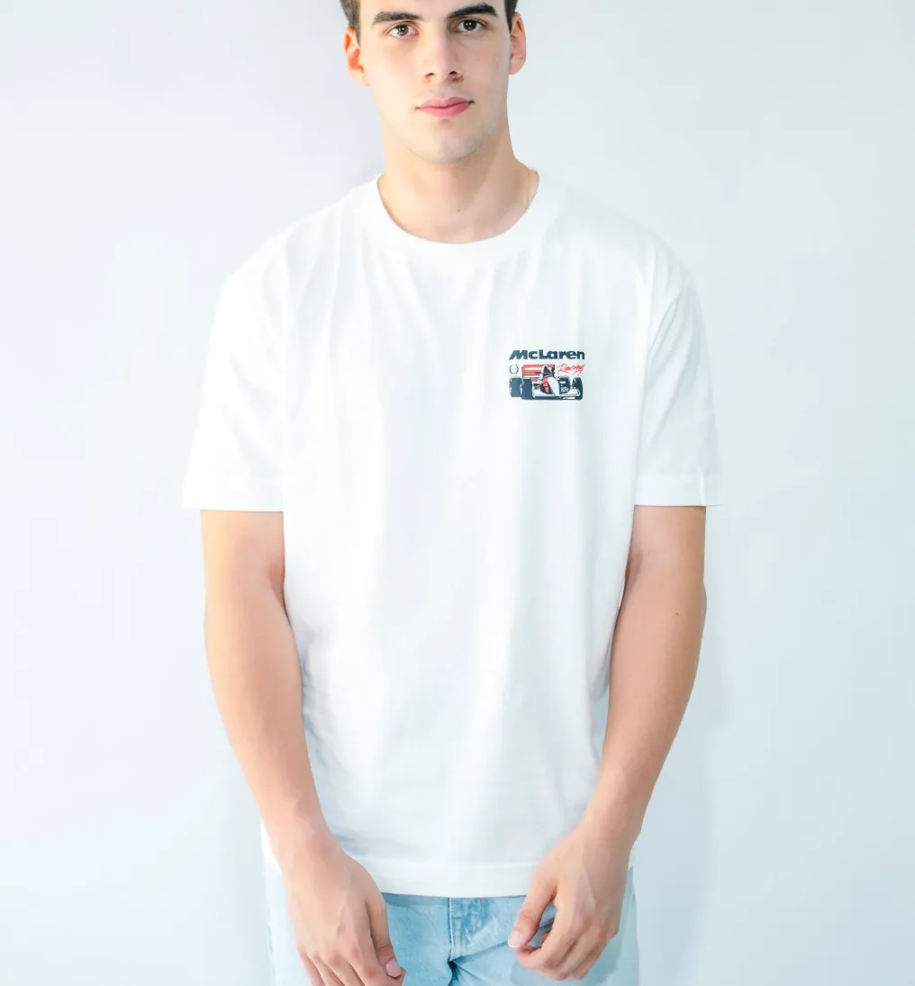 REMERA LIBERATO OVERSIZE MARFIL MCLAREN RACING