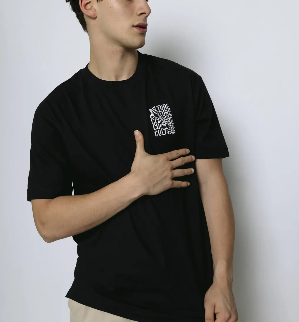 REMERA LIBERATO PREMIUM 250GSM OVERSIZE NEGRA CULTURE