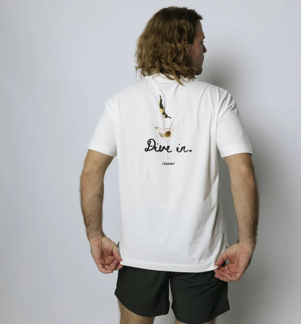 REMERA LIBERATO OVERSIZE MARFIL DIVE IN