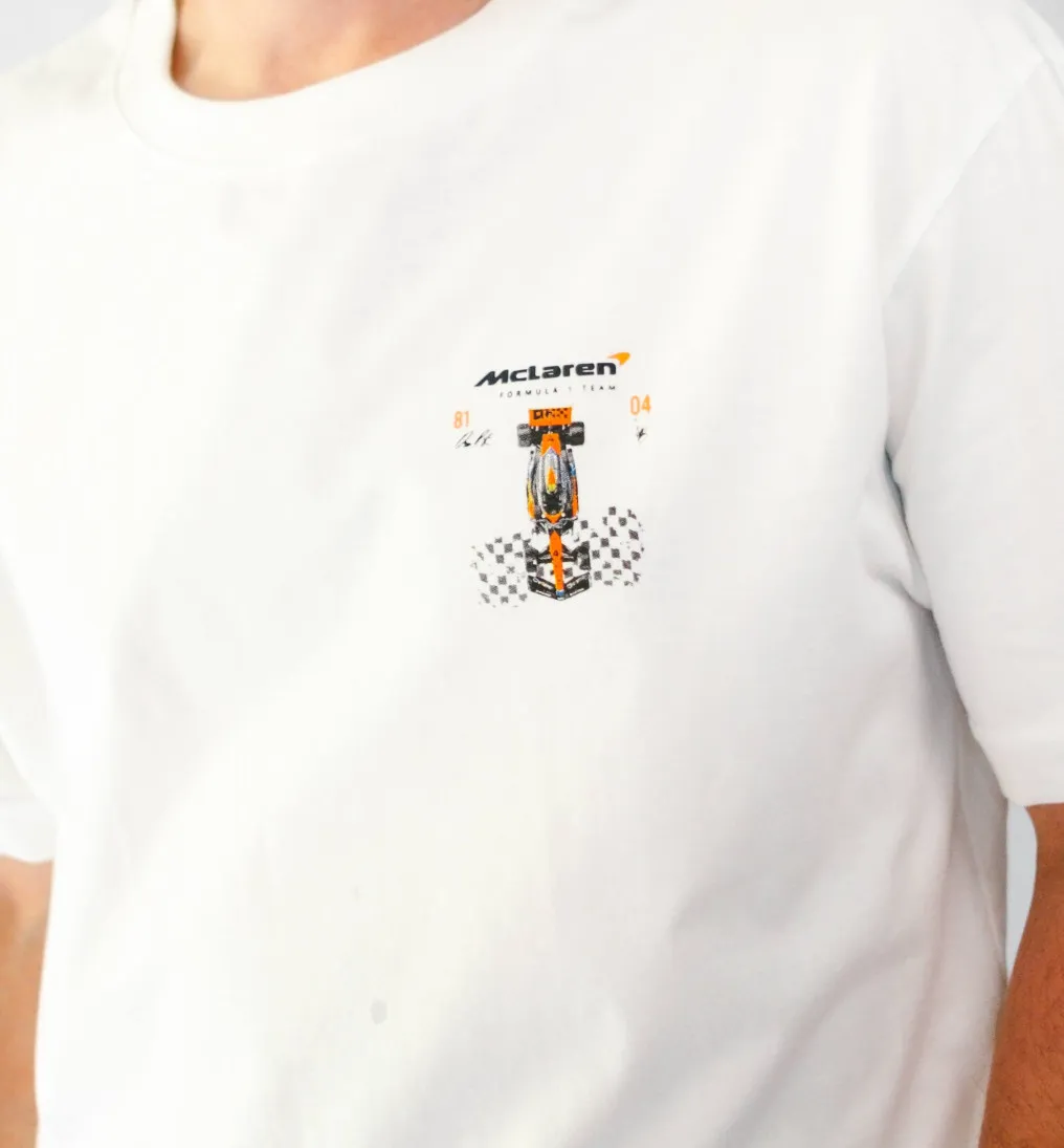 REMERA LIBERATO OVERSIZE MARFIL MCLAREN RACING