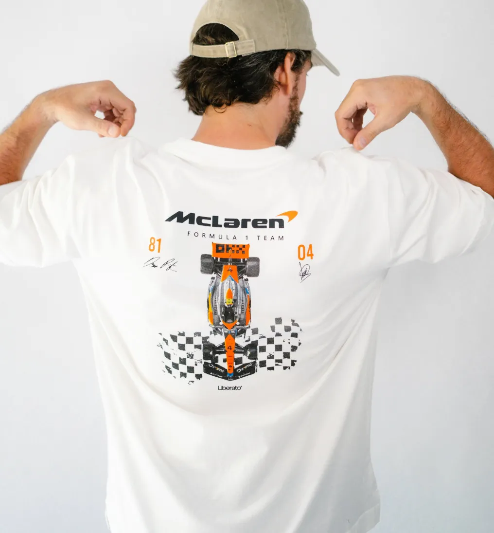 REMERA LIBERATO OVERSIZE MARFIL MCLAREN RACING
