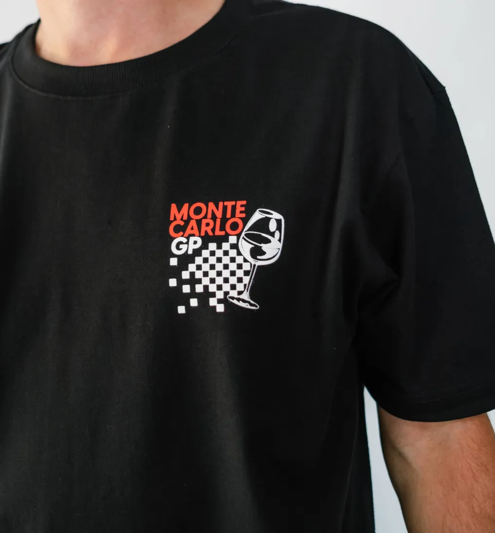 REMERA LIBERATO OVERSIZE NEGRA MONTE CARLOS GP
