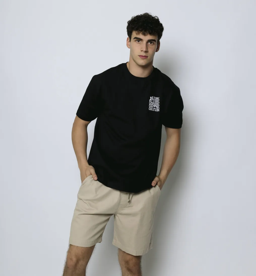 REMERA LIBERATO PREMIUM 250GSM OVERSIZE NEGRA CULTURE