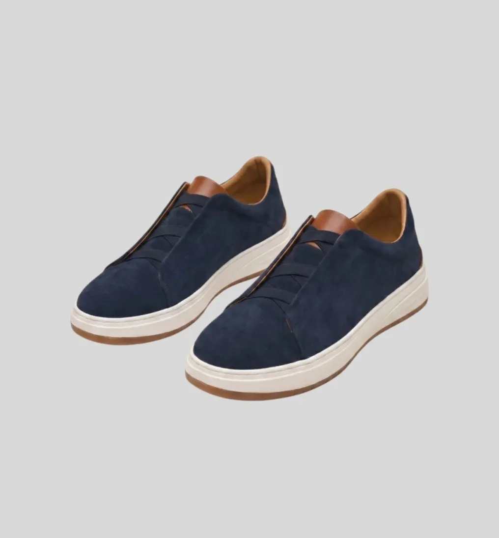 ZAPATO LIBERATO DE GAMUZA AZUL