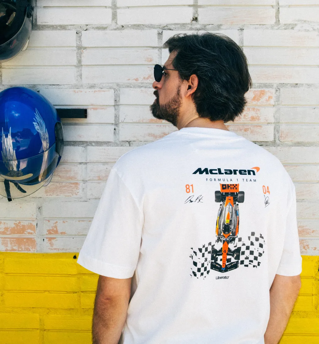 REMERA LIBERATO OVERSIZE MARFIL MCLAREN RACING
