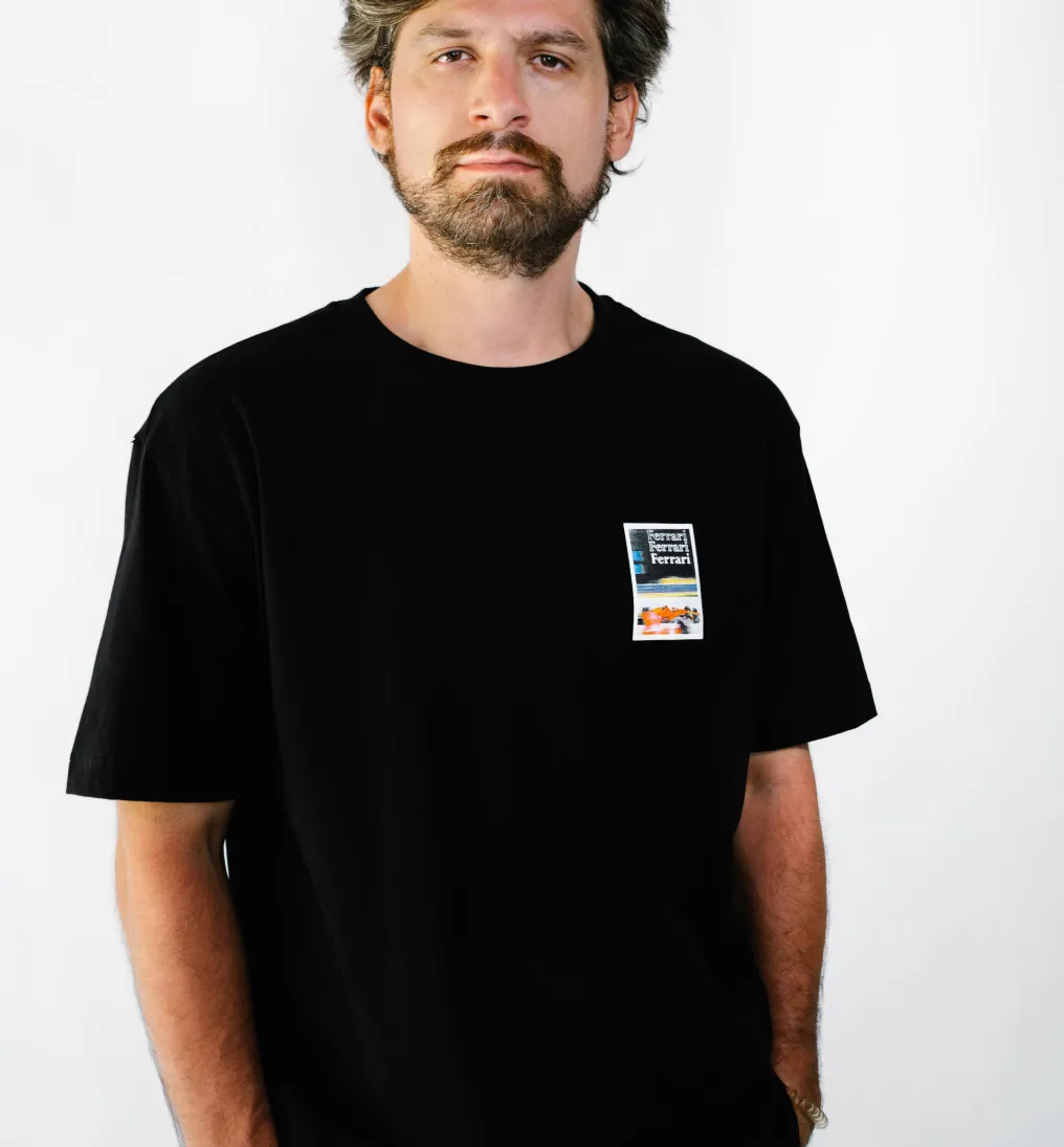 REMERA OVERSIZE NEGRA FERRARI