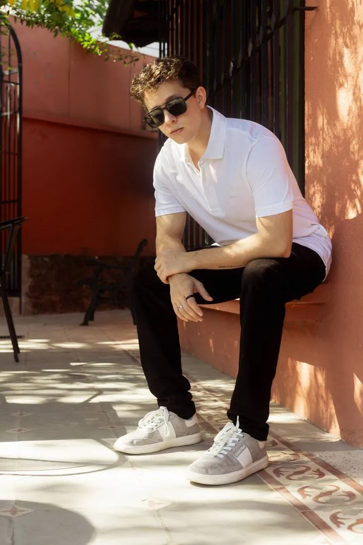 REMERA LACOSTE PARIS POLO BLANCA