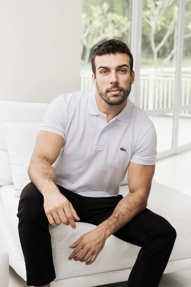 REMERA CUELLO POLO LACOSTE BLANCA