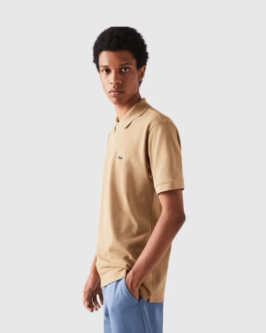 REMERA LACOSTE POLO BEIGE