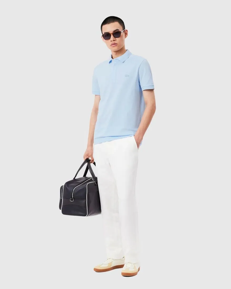 REMERA LACOSTE POLO PARIS CELESTE