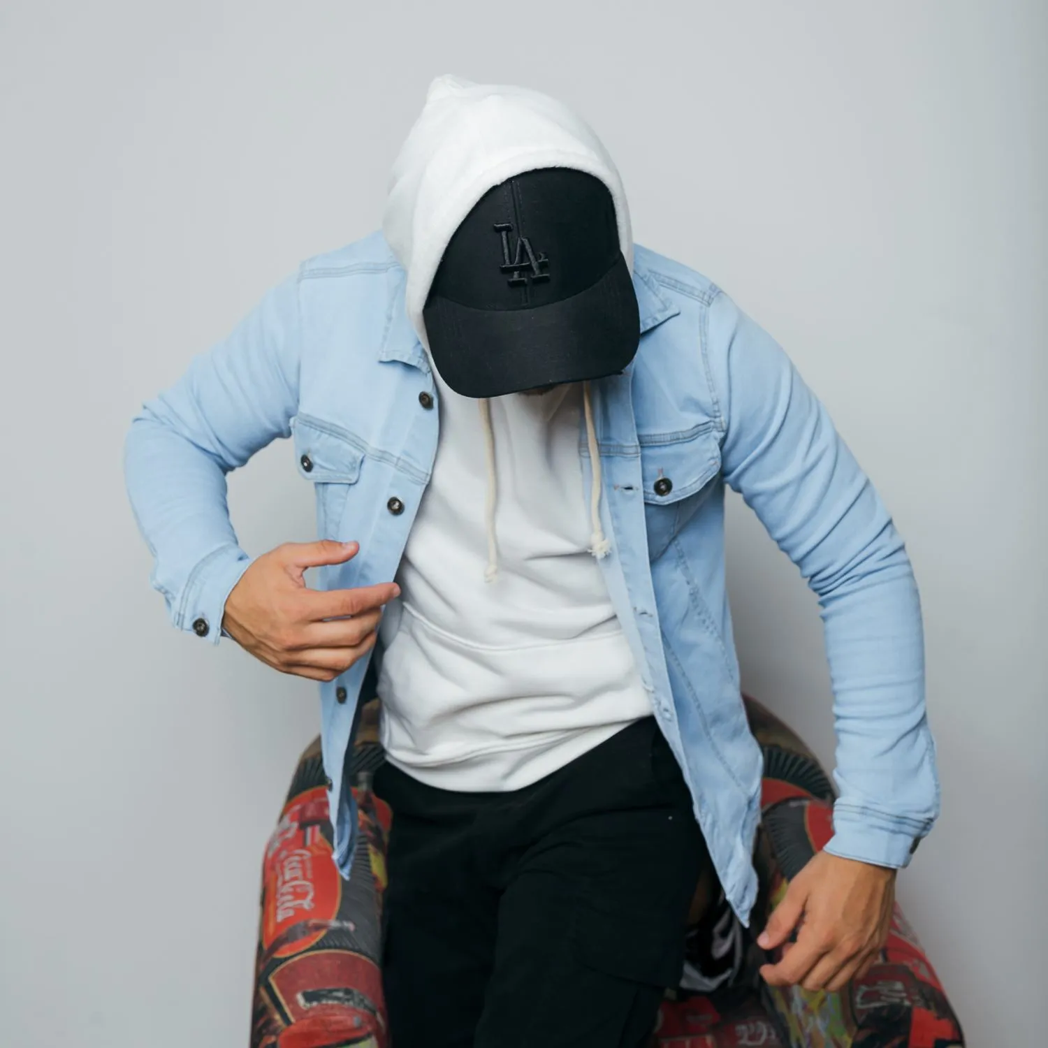 CAMPERA DE JEANS LIBERATO BASICS CELESTE