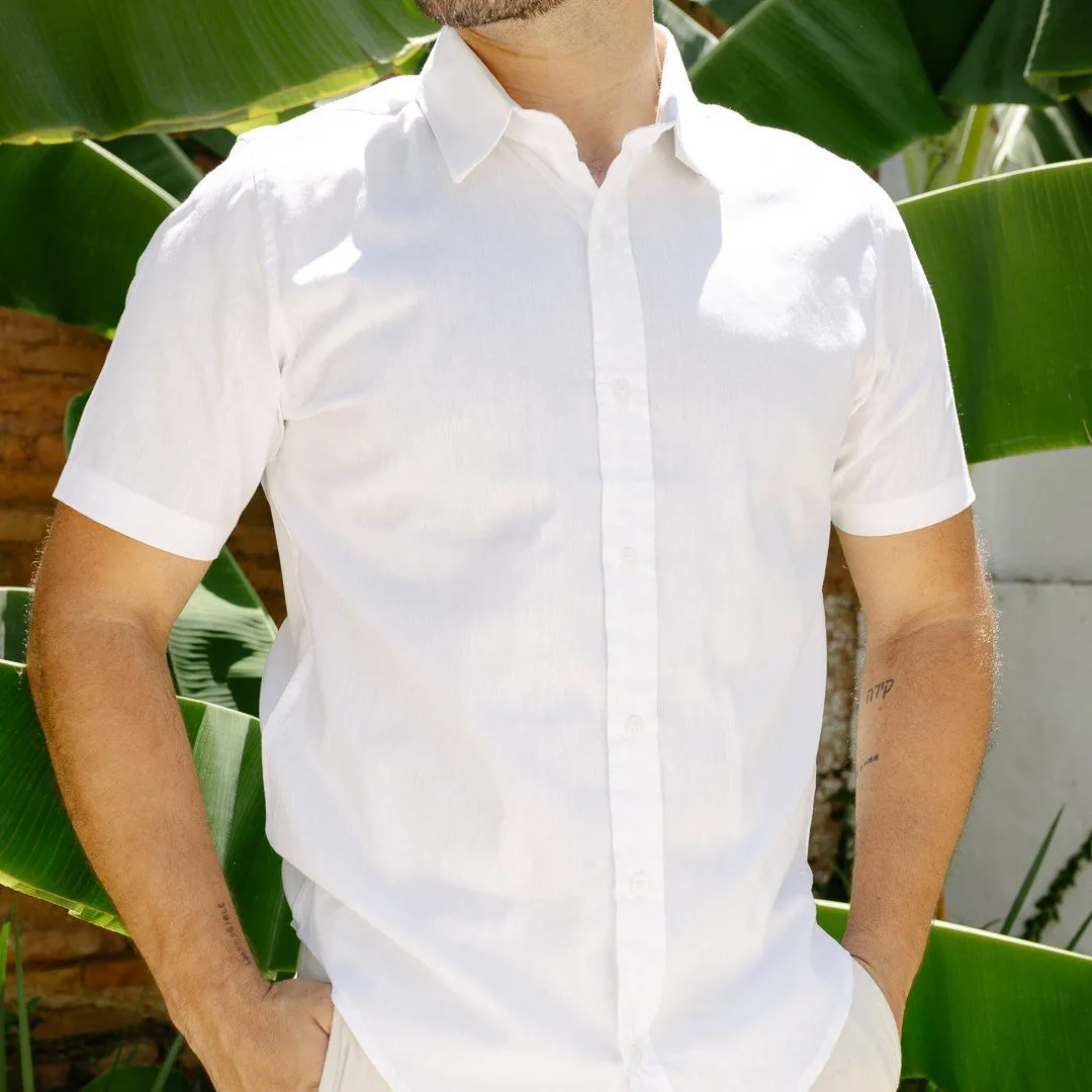 CAMISA LIBERATO BASICS MANGAS CORTAS BLANCA