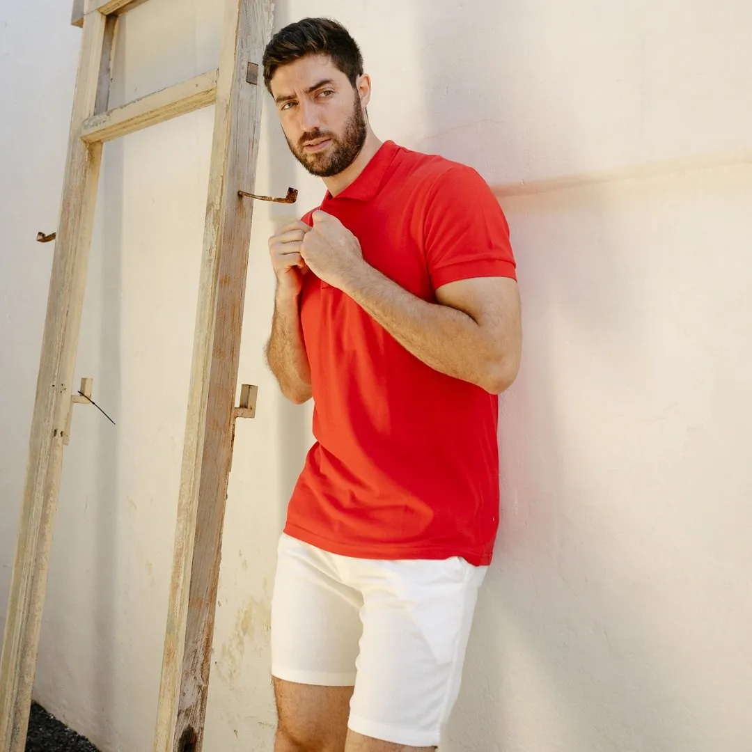REMERA POLO LIBERATO BASICS ROJA