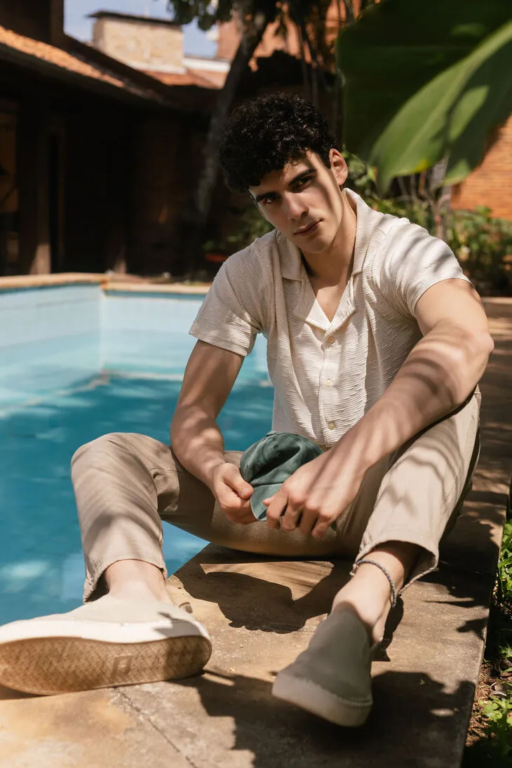 CAMISA LIBERATO BASICS PLAYERA BEIGE