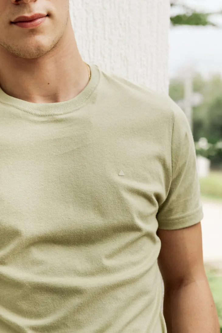 REMERA LIBERATO BASICS REGULAR FIT VERDE