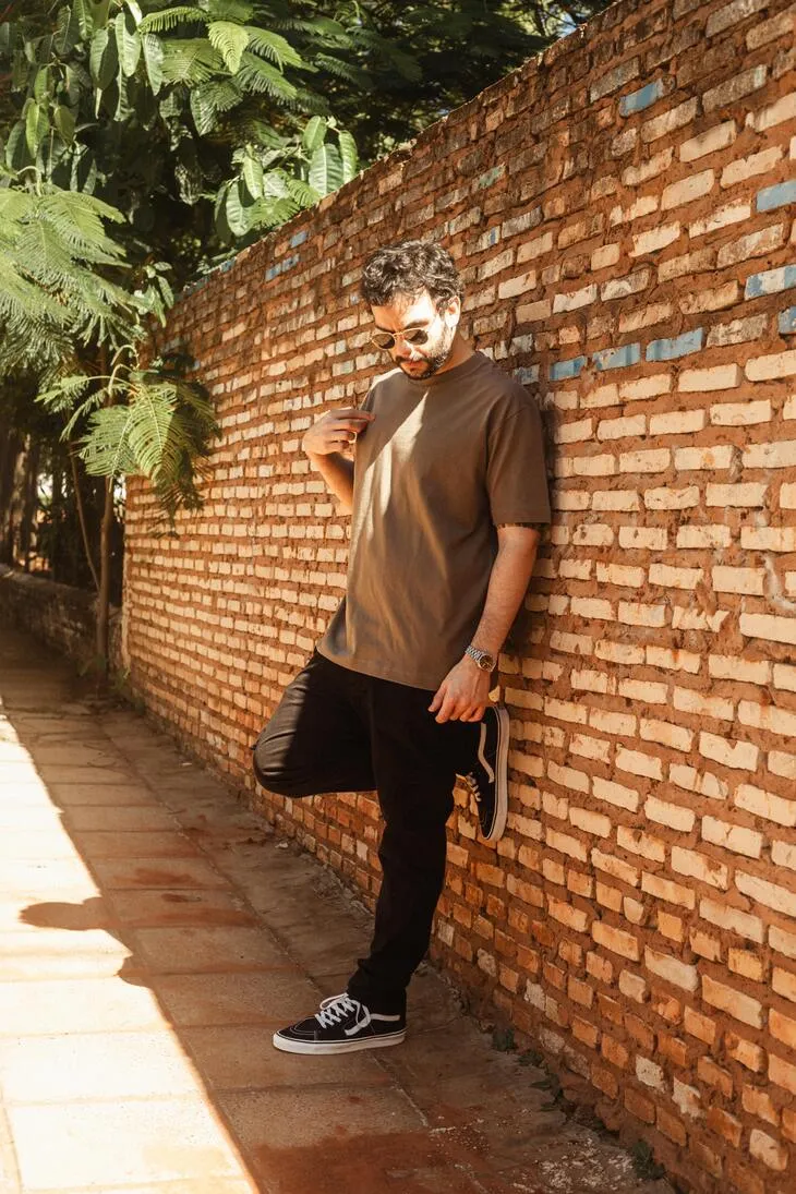 REMERA LIBERATO BASICS OVERSIZE VERDE
