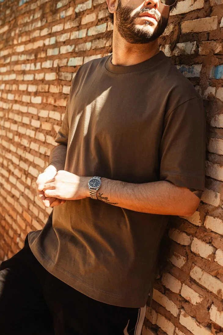 REMERA LIBERATO BASICS OVERSIZE VERDE