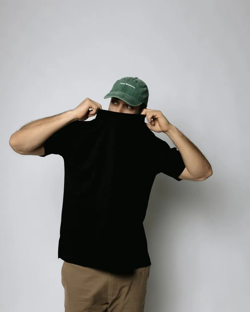 REMERA LIBERATO BASICS OVERSIZE NEGRA
