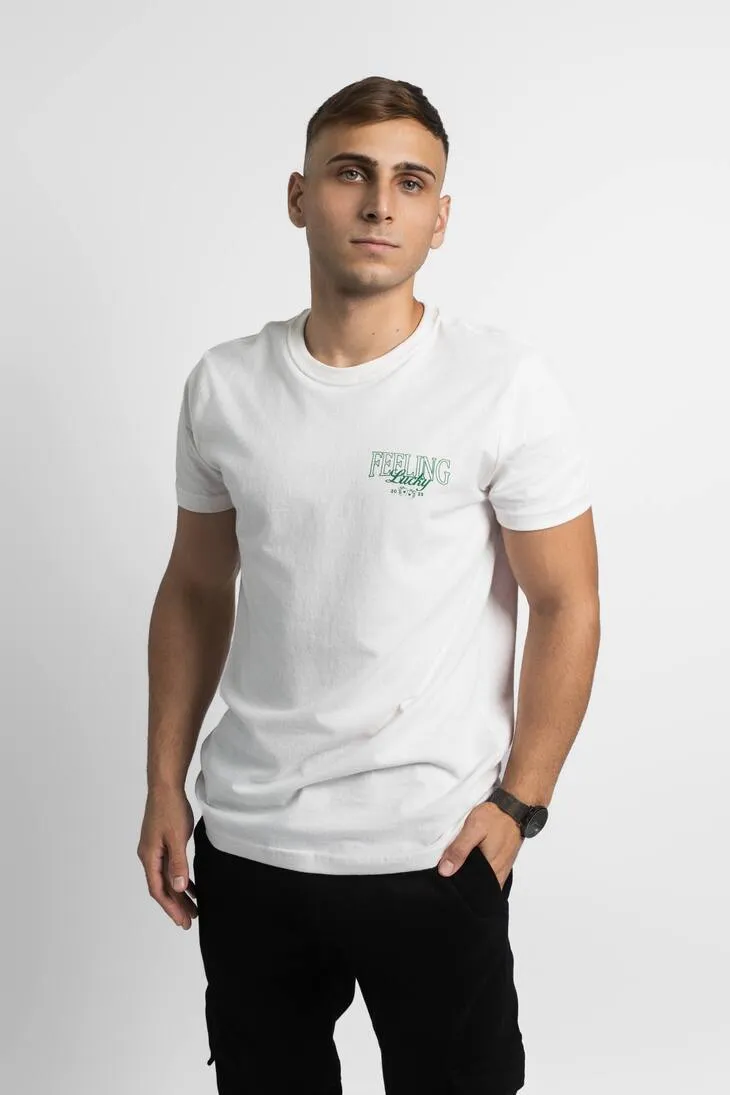 REMERA LIBERATO BASICS REGULAR FIT  MARFIL FEELING LUCKY