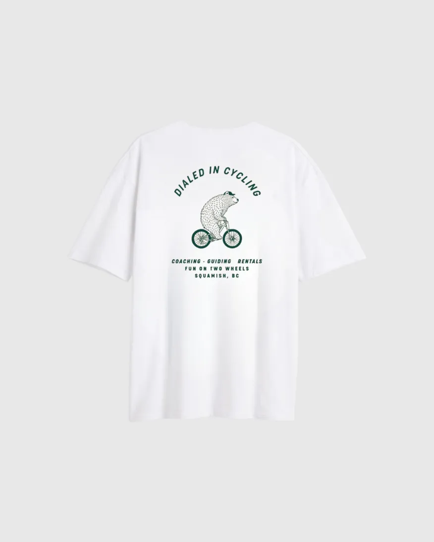 REMERA LIBERATO BASICS OVERSIZE MARFIL DIALED IN CYCLING