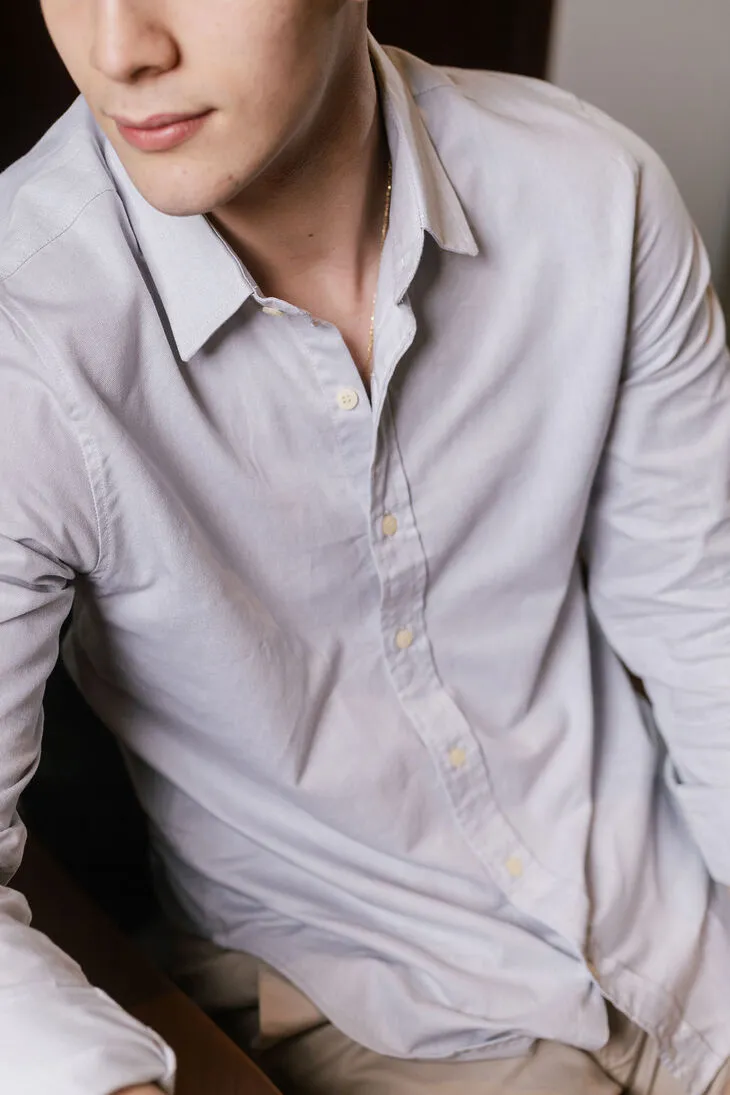CAMISA LIBERATO BASICS MANGAS LARGAS GRIS