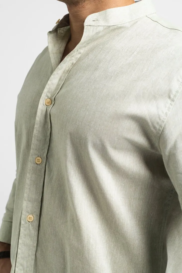 CAMISA LIBERATO BASICS MAO MANGAS LARGAS VERDE